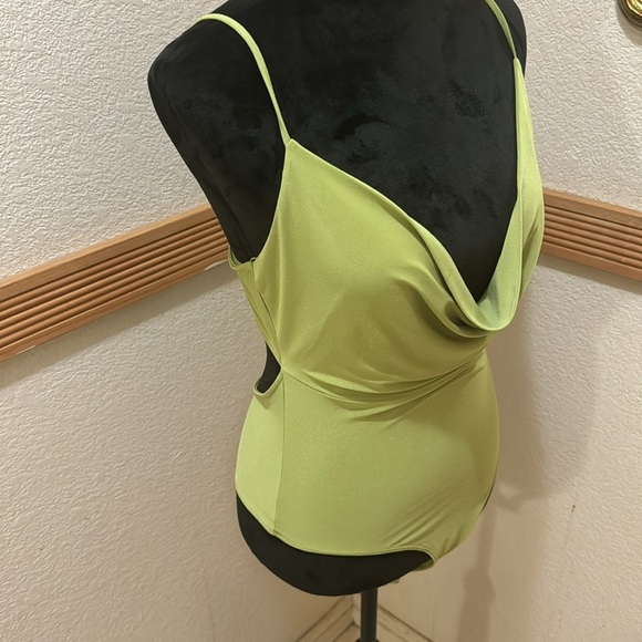 Meraki Lime Green Women's bodysuit Size L - Picture 2 of 7